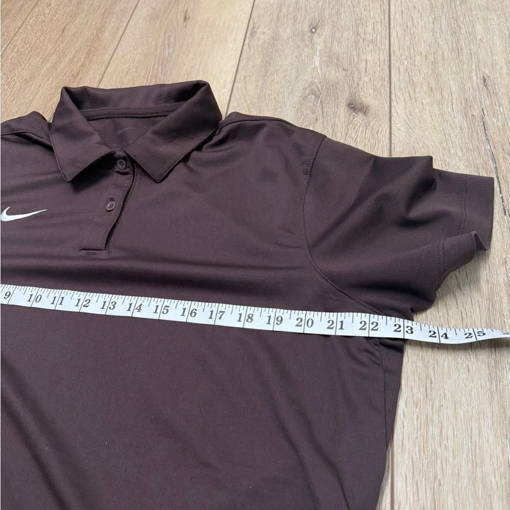 Nike Dri-Fit Brown Polo Shirt Men’s XL Golf Active - Picture 6 of 9